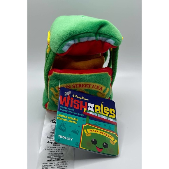 Disney Parks Main Street Trolley Wishables Transportation Series LR Plush - Picture 2 of 3